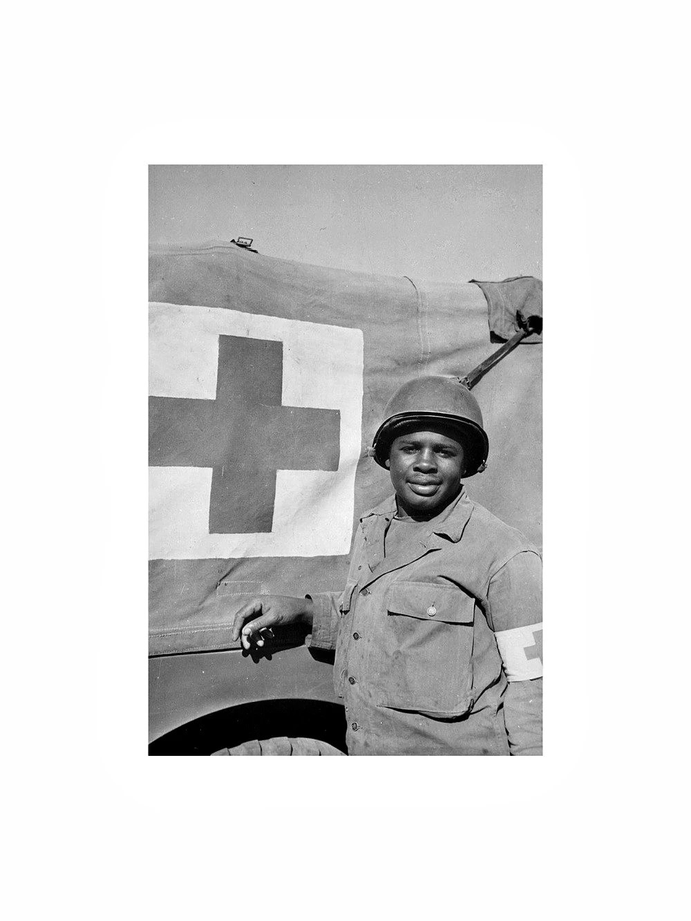WWII African American Medic PFC Warren Capers D-Day Silver Star Photo Print 4x6